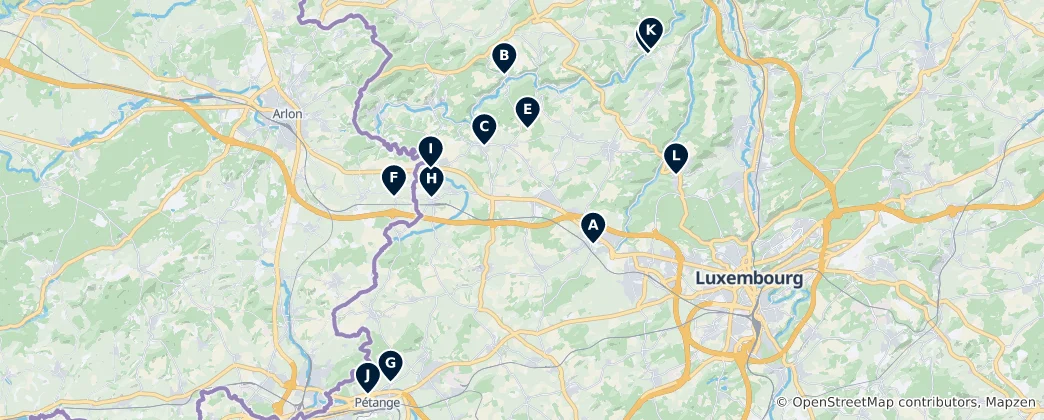 Mapa Canton Capellen Essentials