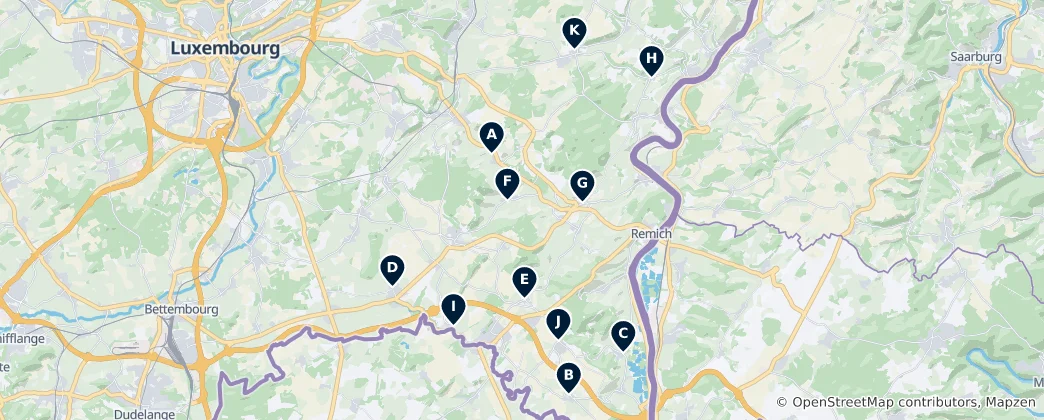 Mapa Historic Churches