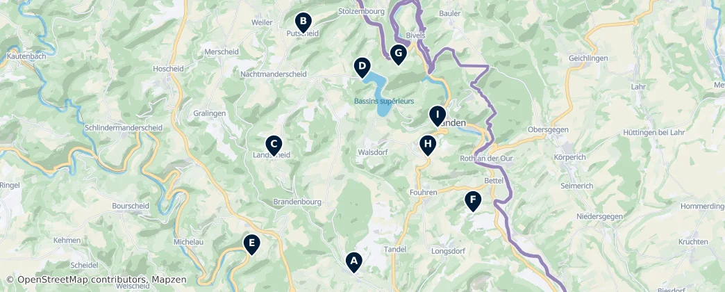 Nature & Viewpoints — Mapa