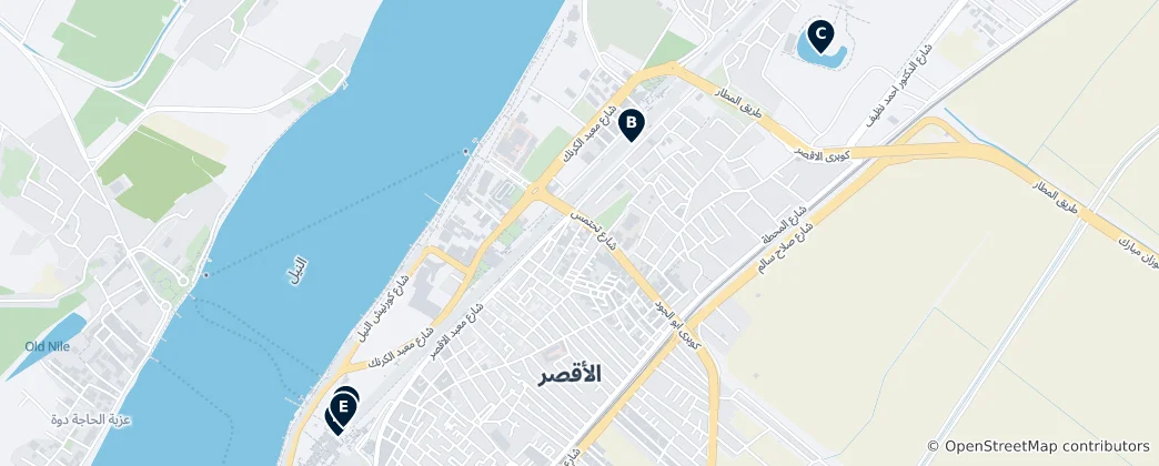 Mapa Ancient Egyptian Wonders