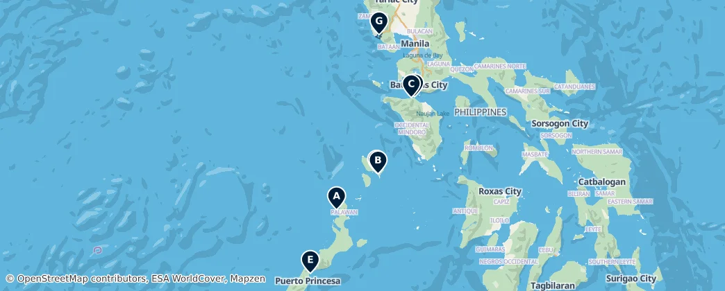 Coastal Escapes – Mapa
