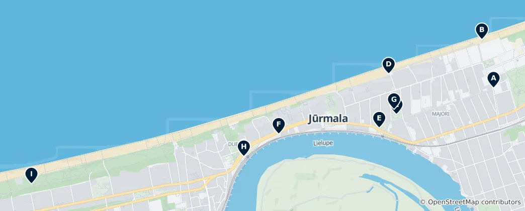 Mapa Jūrmala Essentials