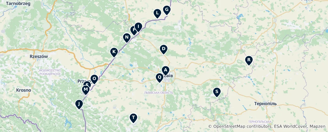 Map of Historic Churches & Monasteries
