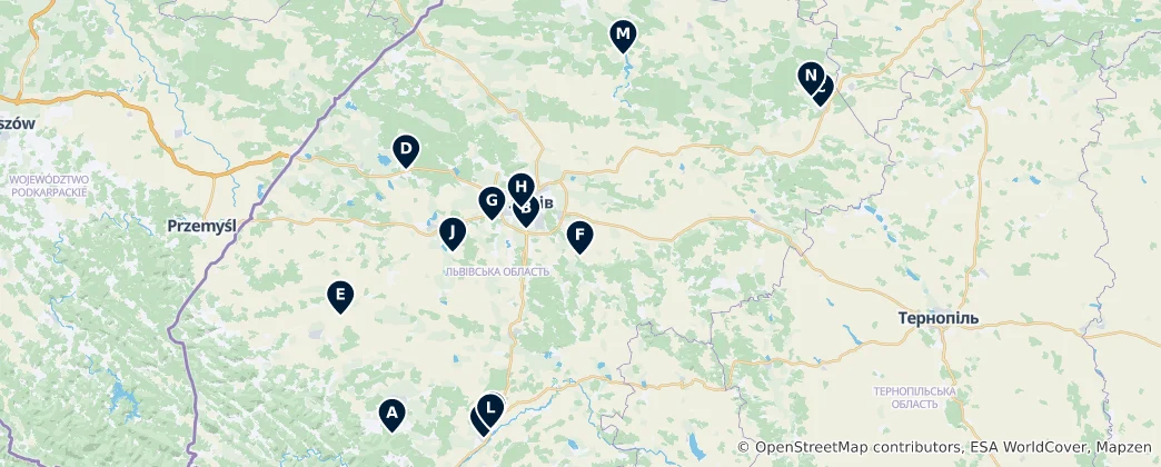 Map of Traditional Regional Flavors