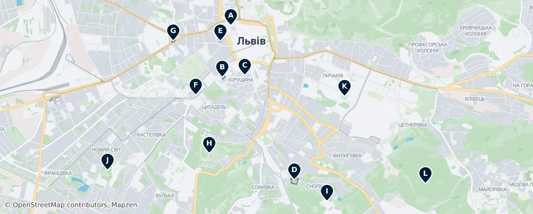 Lviv's Cultural Secrets — Map