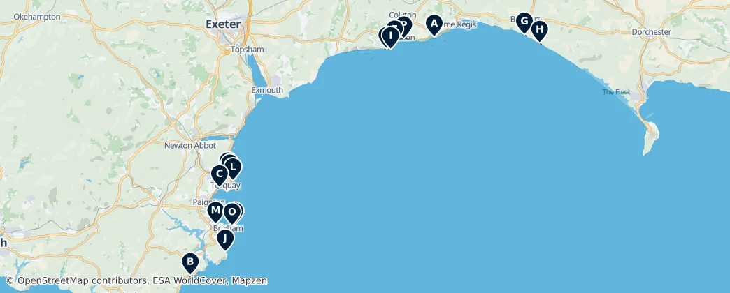 Coastal Escapes & Beaches — Mapa