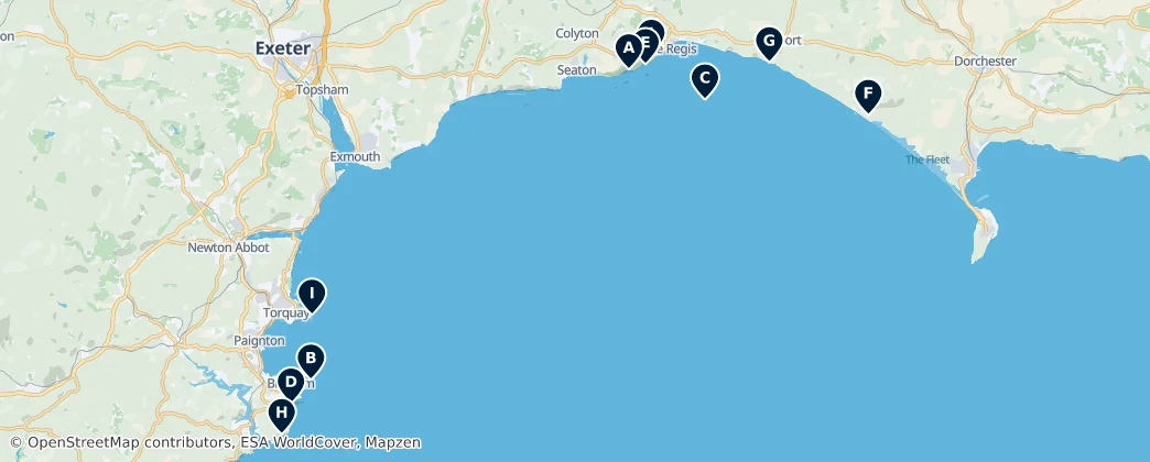Coastal Views & Cliffs — Mapa