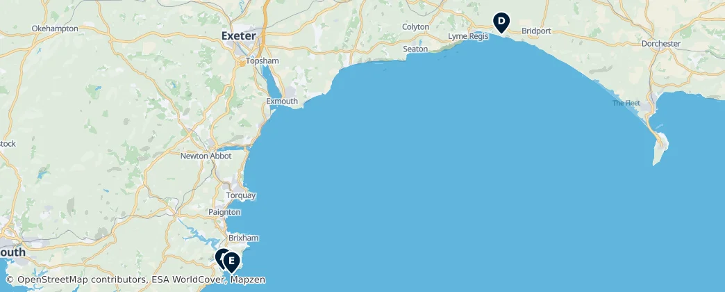 Historic Castles and Ruins — Mapa
