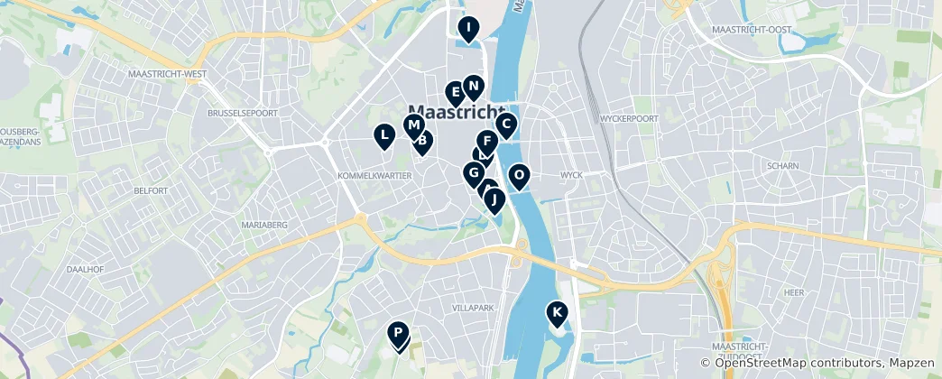 Mappa di Maastricht's Absolute Must-Sees
