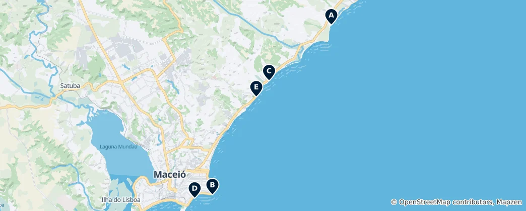 Térkép: Best Beaches