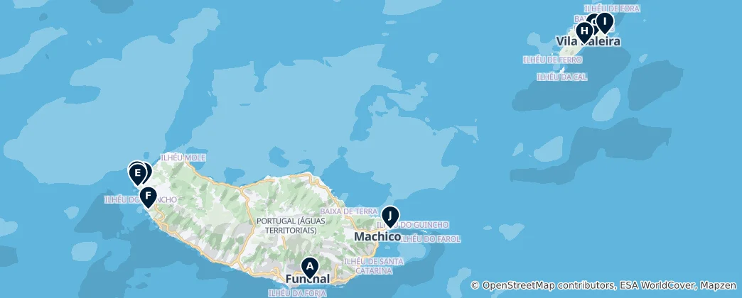 Mapa de Regional Flavors and Markets