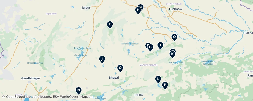 Map of Madhya Pradesh: The Heart of India's Essentials