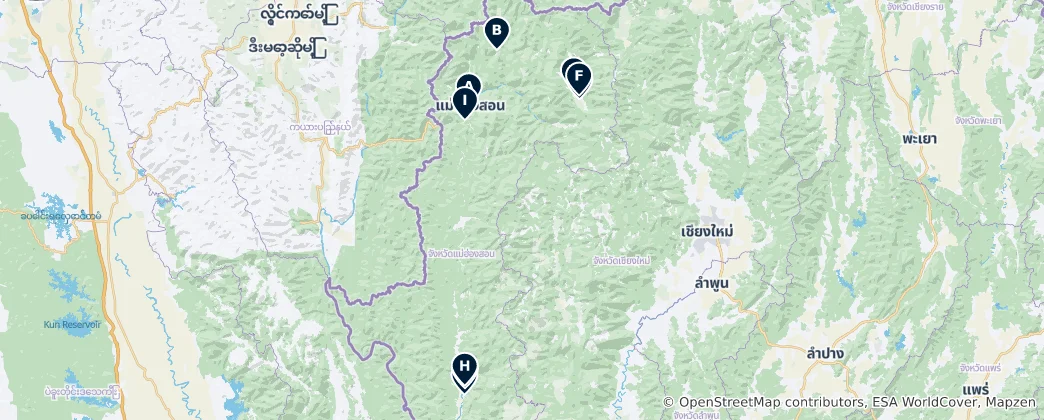 Karte von Sacred Temples & Sites
