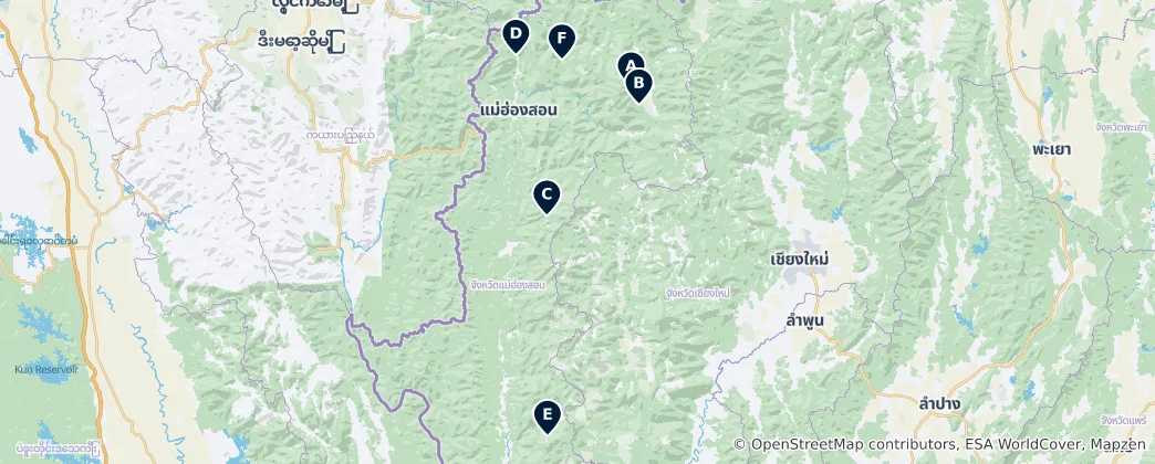 Mapa De Stunning Waterfalls