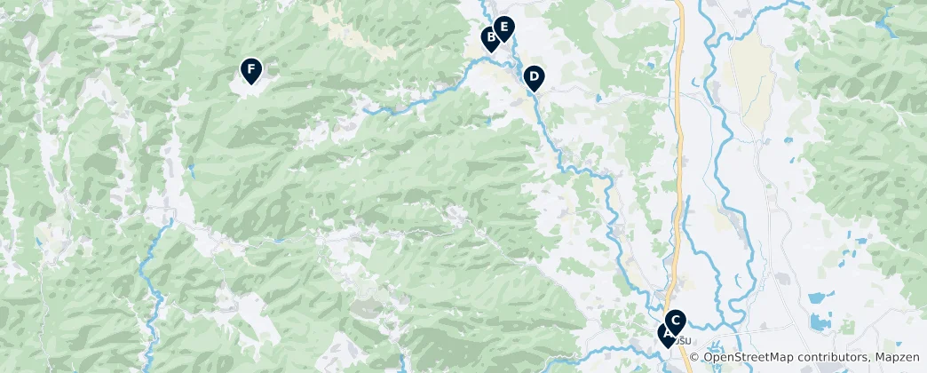 Karte von Sacred Temples and Sites