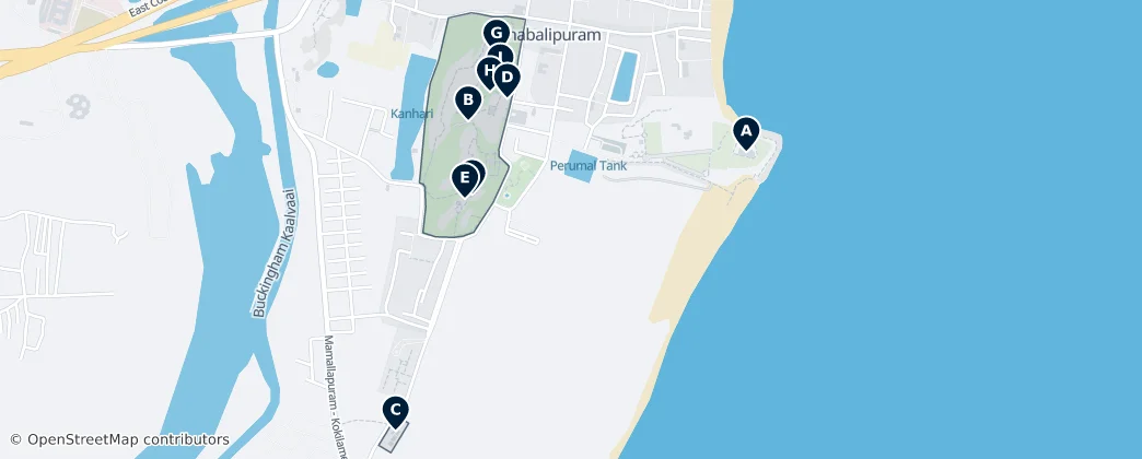 Mahabalipuram Essentials — Térkép