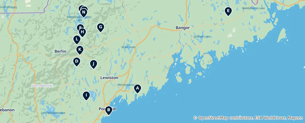 Mappa di Natural Parks & Wetlands
