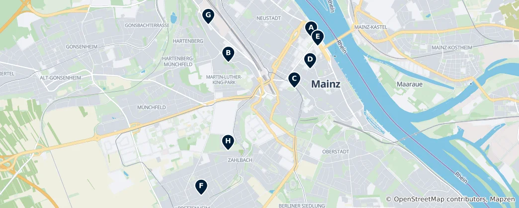 Map of Castles & Heritage