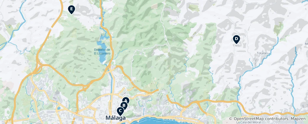 Mapa Historic Christian Sites