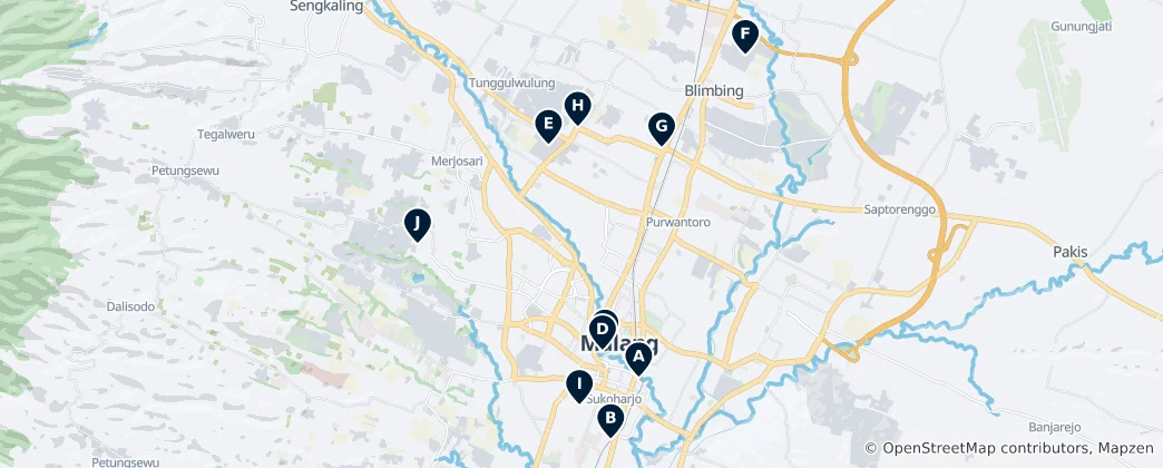 Map of Malang Essentials