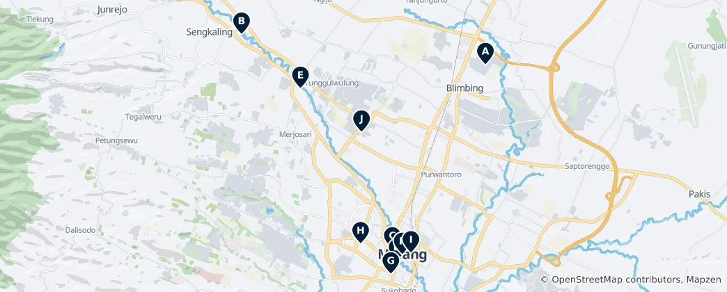 Mapa Recreation & Parks