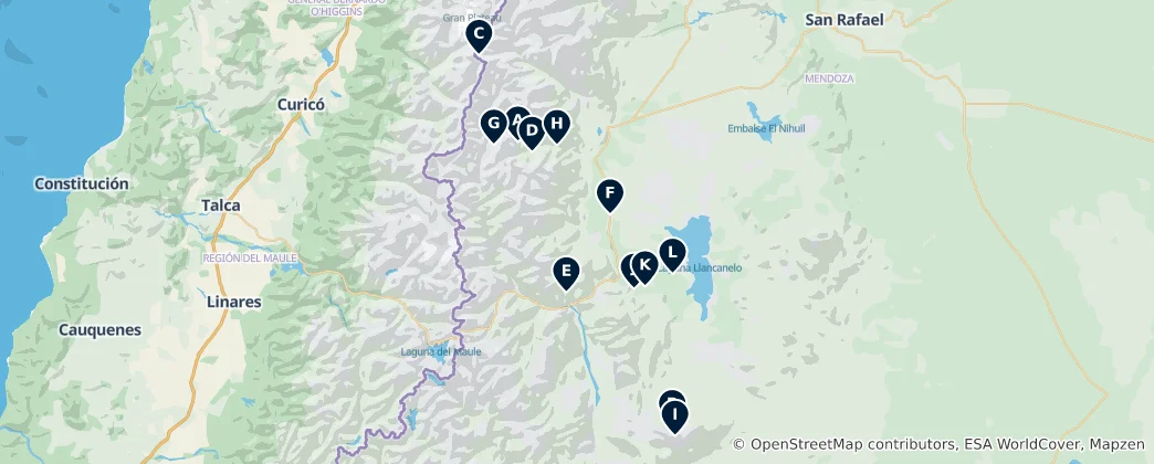 Map of Departamento Malargüe Essentials