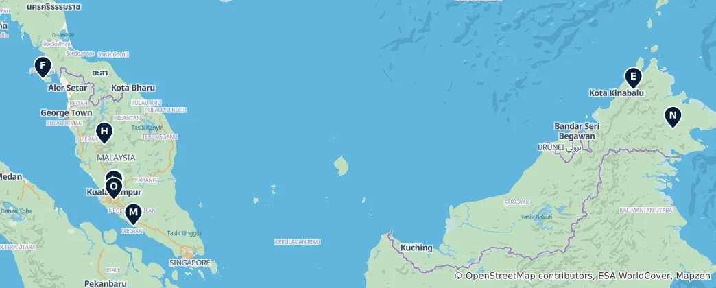Map of Editor's Choice