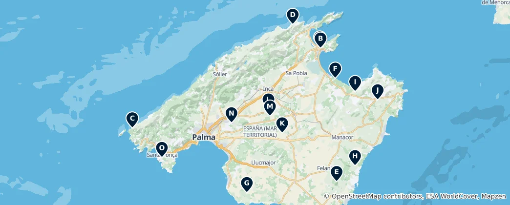 Mappa di Archaeological Sites & Ruins