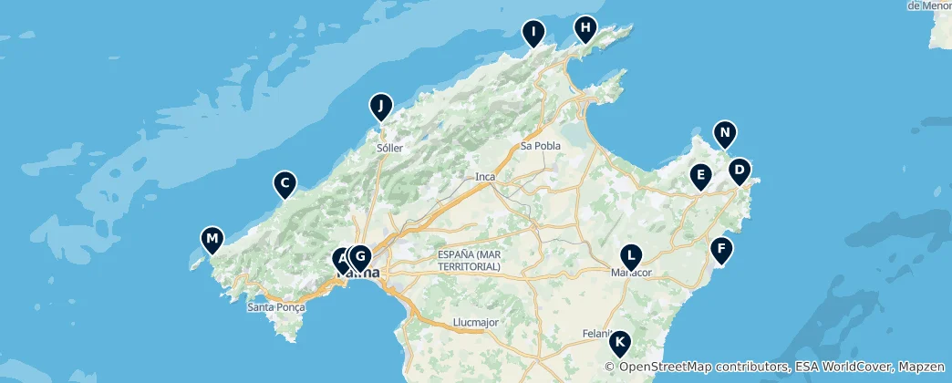 Mapa Castles and Fortifications
