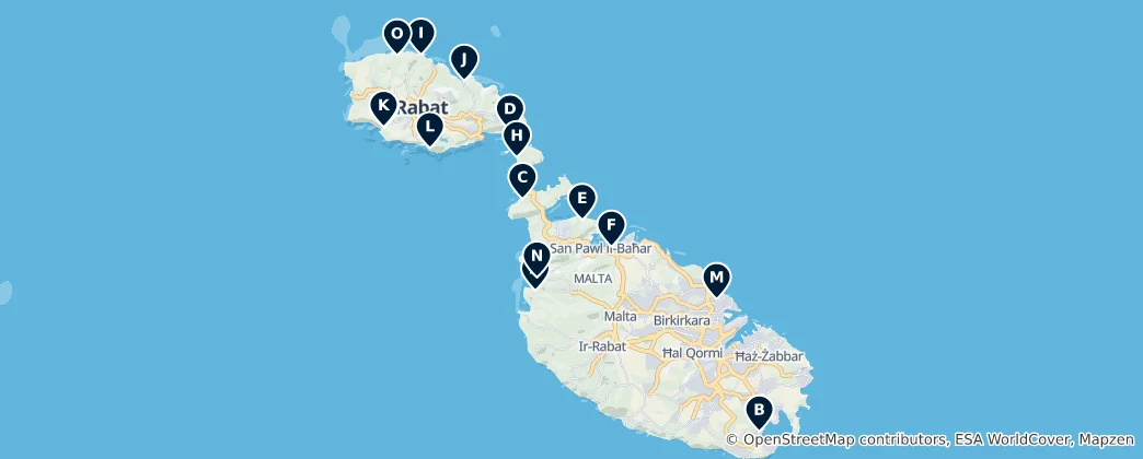 Karte von Best Beaches & Diving