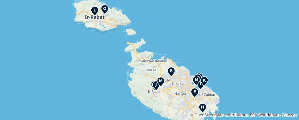 Mapa Historic Museums & Palaces