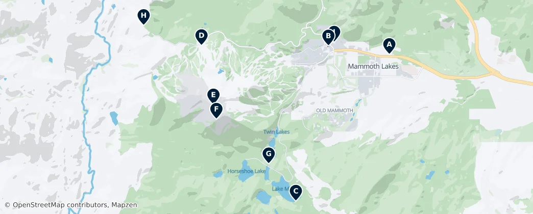 Mammoth Lakes Essentials — Carte
