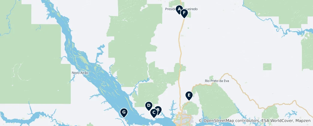 Mapa Water Escapes