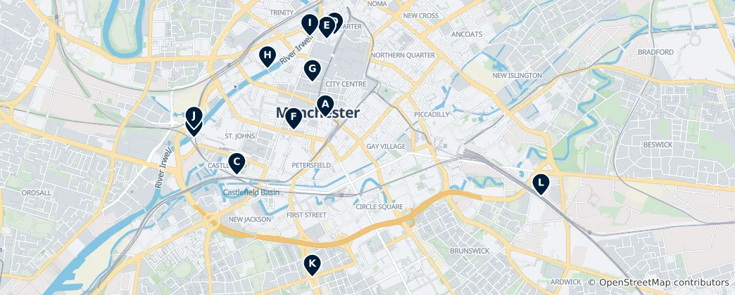 Map of Industrial & Historic Heritage