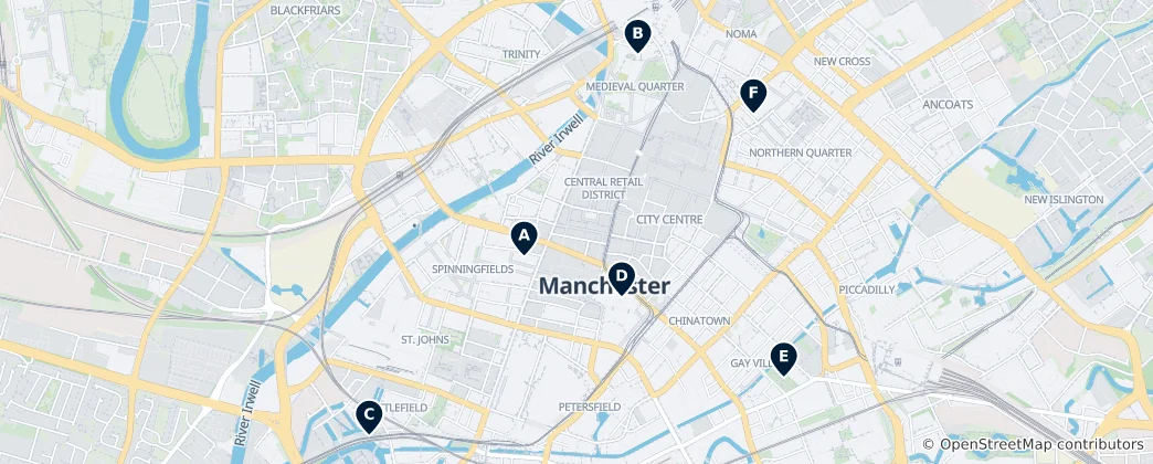 Map of Manchester's Historic Gems