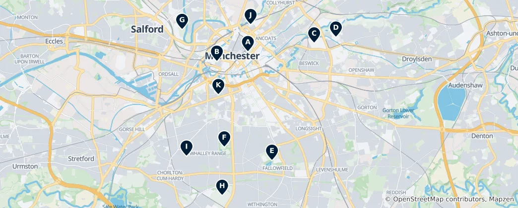 Mapa Parks & Recreation