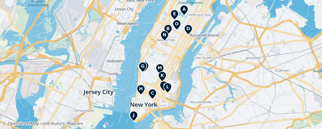 Iconic Restaurants & Cafes — Mapa