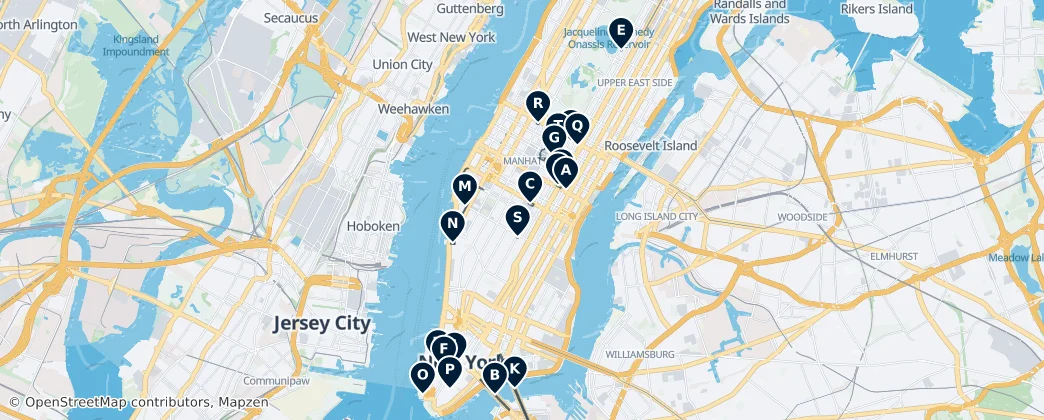 Modern Architecture & Skyscrapers — Map