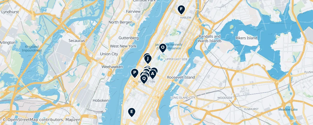 Theaters & Cinema — Carte