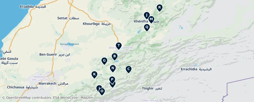 Map of Béni Mellal-Khénifra: The Essential Journey
