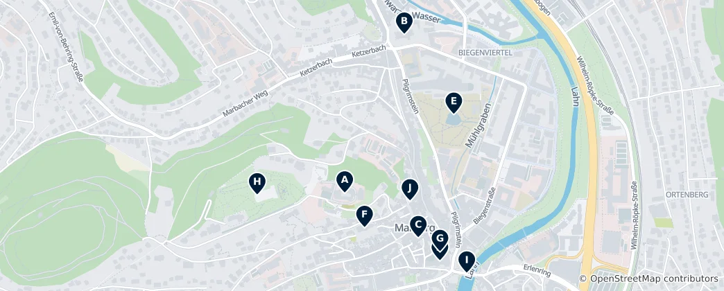 Mappa di Marburg Essentials