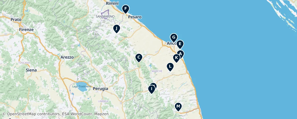 Mapa Marche Essentials