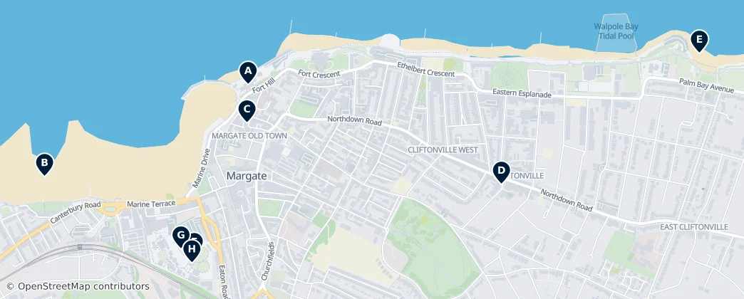 Mapa Best of Margate