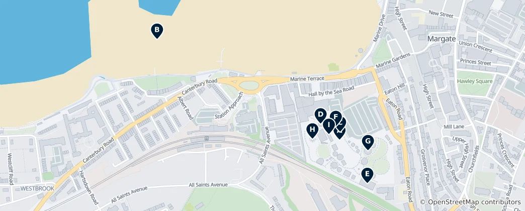 Map of Coastal Amusements & Beach