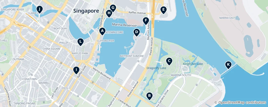Mappa di Marina Bay Essentials