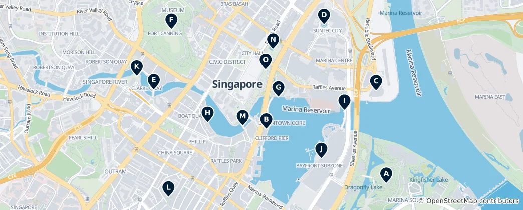 Map of Parks, Gardens & Views