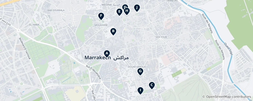 Karte von Marrakesch: Die ultimative Essentials