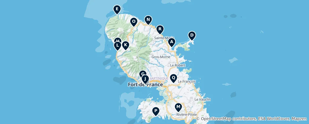 Mappa di Regional Heritage Highlights