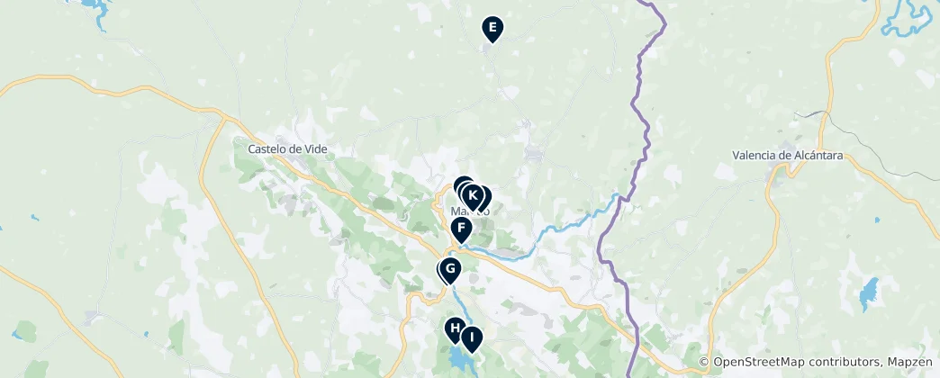 Mappa di Marvão Essenziale