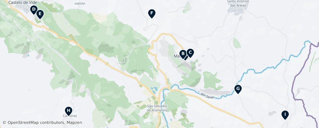 Map of Religious Heritage of Marvão